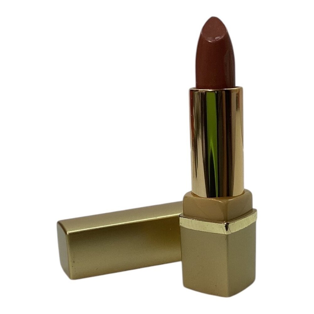 Estée Lauder Pure Color Long Lasting Lipstick 112 Beige Gold Tone Case Moisturiz